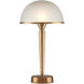 Gatsby 14.5 inch 9 watt Antique Brass and Frosted Table Lamp Portable Light