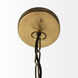 Fenton 18 inch Black with Antiqued Gold Accents Pendant Light Ceiling Light