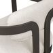 Kalmar 36.2 inch Java Black and Warm White Outdoor Counter Stool
