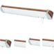 Ideal 3 Light 6.25 inch Mahogany Wall Light