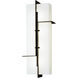 Matrix LED 18 inch Matte Black Outdoor Wall Sconce