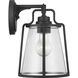 Benton Harbor 1 Light 11 inch Textured Black Outdoor Wall Lantern, with DURASHIELD, Medium