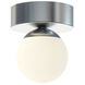 Pearl LED 4.33 inch Satin Nickel Flush Mount Ceiling Light