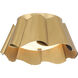 Waveform 3 Light 14 inch Legacy Brass Flush Mount Ceiling Light
