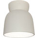 Radiance Collection 1 Light 7.5 inch Hammered Iron Flush Mount Ceiling Light