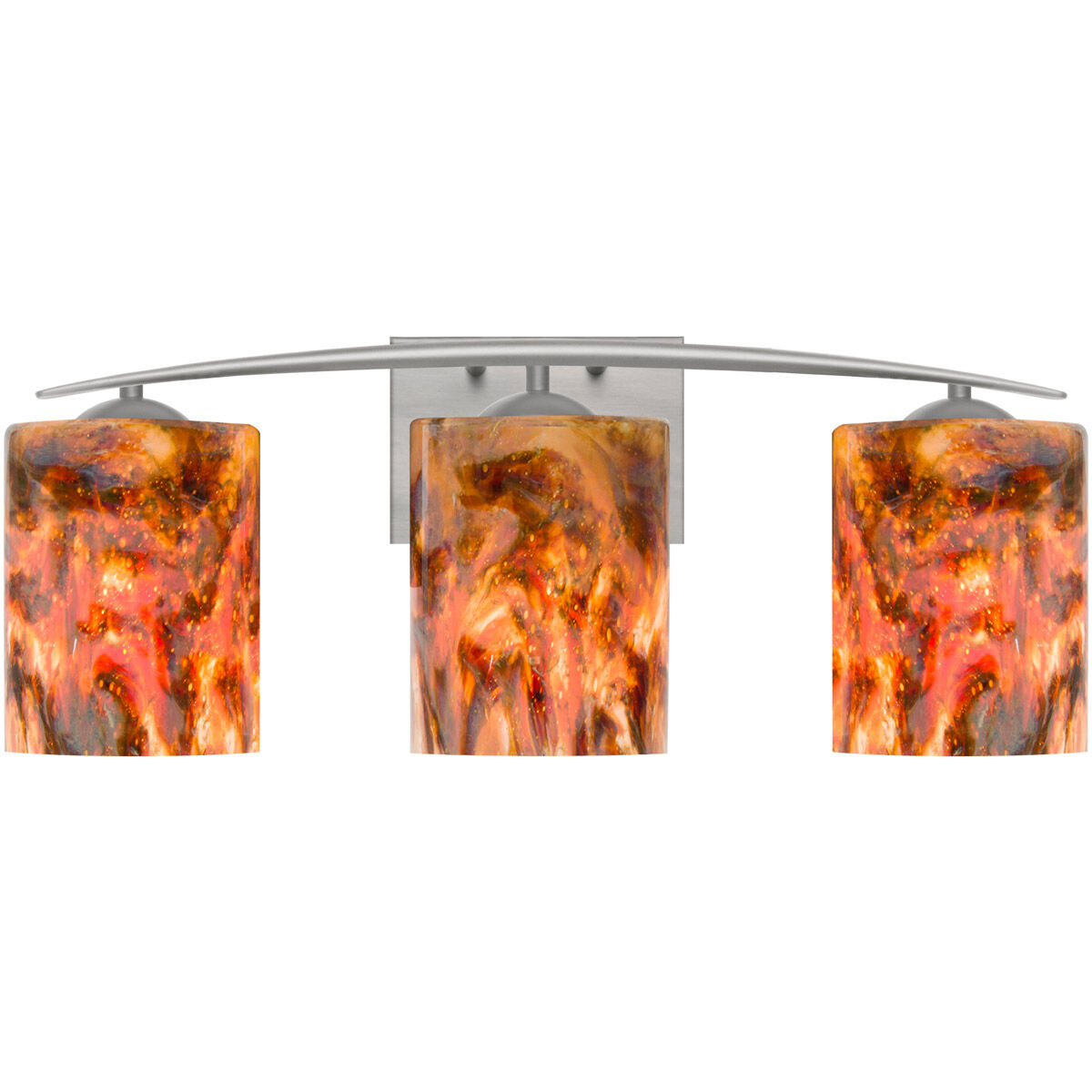 Lava 3 Light 23 inch Satin Nickel Vanity Light Wall Light