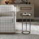 Mercier 25 X 10 inch White Marble and Bronze Accent Table