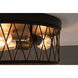 Arris 3 Light 15 inch Vintage Bronze Flushmount Ceiling Light