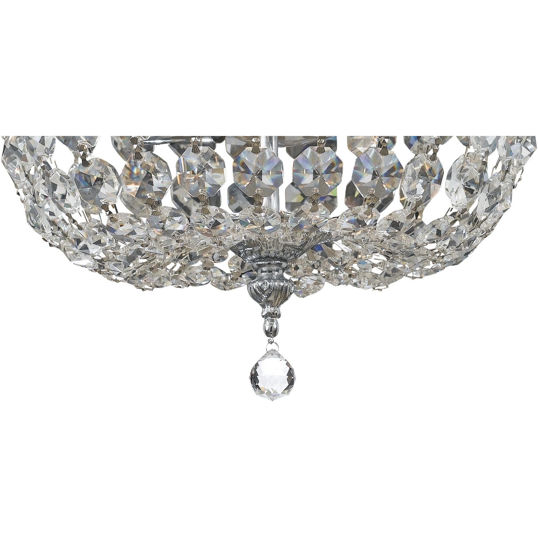 Everett 2 Light 10 inch Chrome Flush Ceiling Light