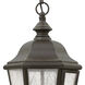 Estate Series Edgewater 3 Light 10 inch Oil Rubbed Bronze Outdoor Hanging Lantern in Non-LED