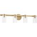 Bedminster 4 Light 30.5 inch Champagne Gold Vanity Light Wall Light