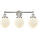 Beacon 3 Light 24.5 inch Brushed Satin Nickel Bath Vanity Light Wall Light