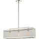 Industro 3 Light 7 inch Brushed Nickel Chandelier Ceiling Light