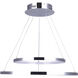 Madison LED 24 inch Chrome LED Chandelier Ceiling Light