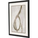 Twisting Paths / Winding Paths Metallic and Neutral Framed Art, Propac