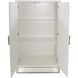 Arrouge White and Gray with Gold Cabinet, Tall