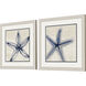 Shades of Starfish Blue and Neutral Framed Art, Propac