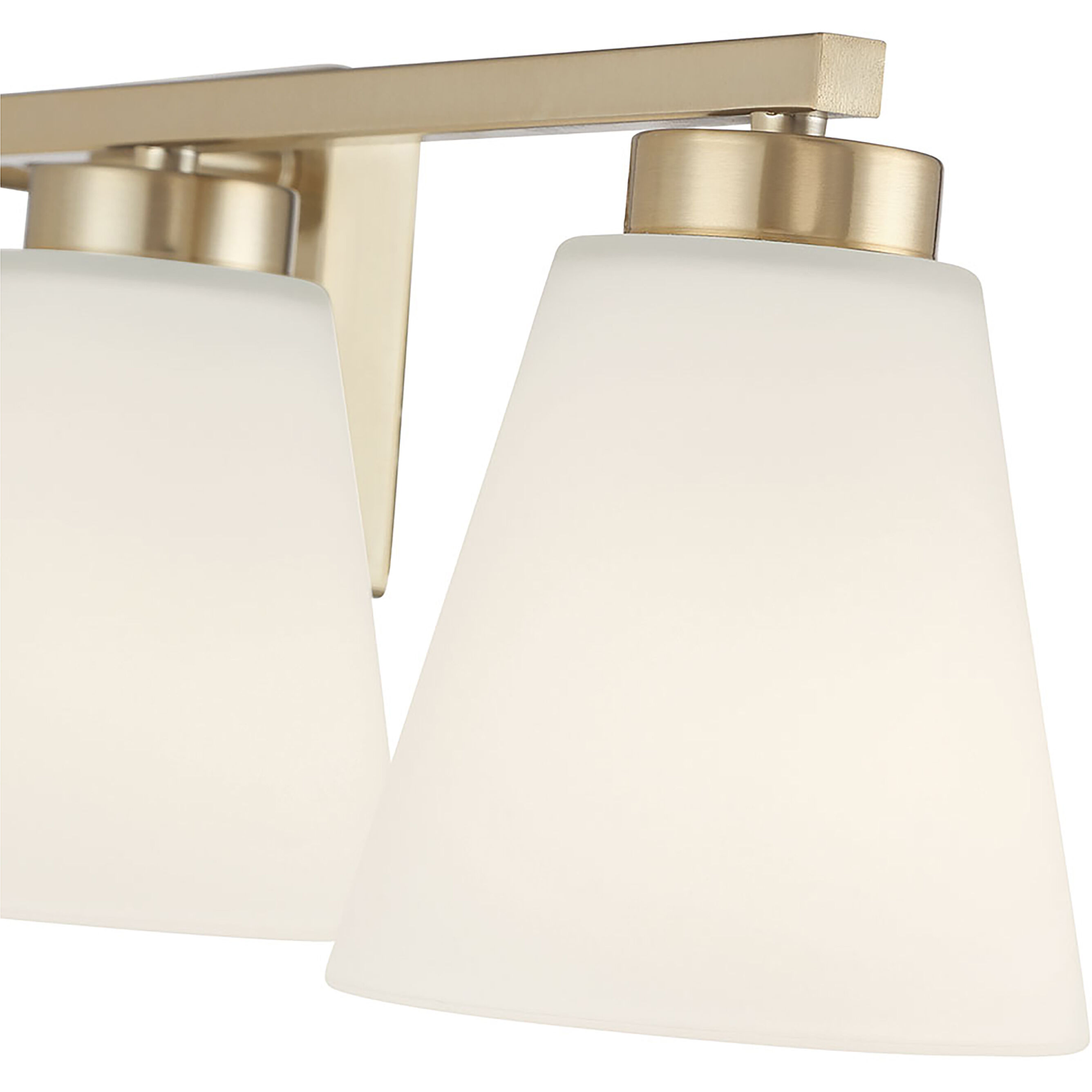 Strayhan 4 Light 31 inch Modern Gold Bathroom Vanity Light Wall Light