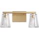 Valentin 2 Light 15 inch Champagne Gold Vanity Light Wall Light