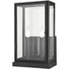 Foundation 2 Light 15 inch Matte Black Outdoor Wall Sconce