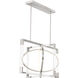 Double Take LED 32 inch Brushed Nickel Pendant Ceiling Light, Island Light