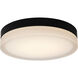 Pi LED 14 inch Black LED Flush Mount Ceiling Light