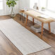 Sycamore 96 X 30 inch Light Grey Rug, Runner