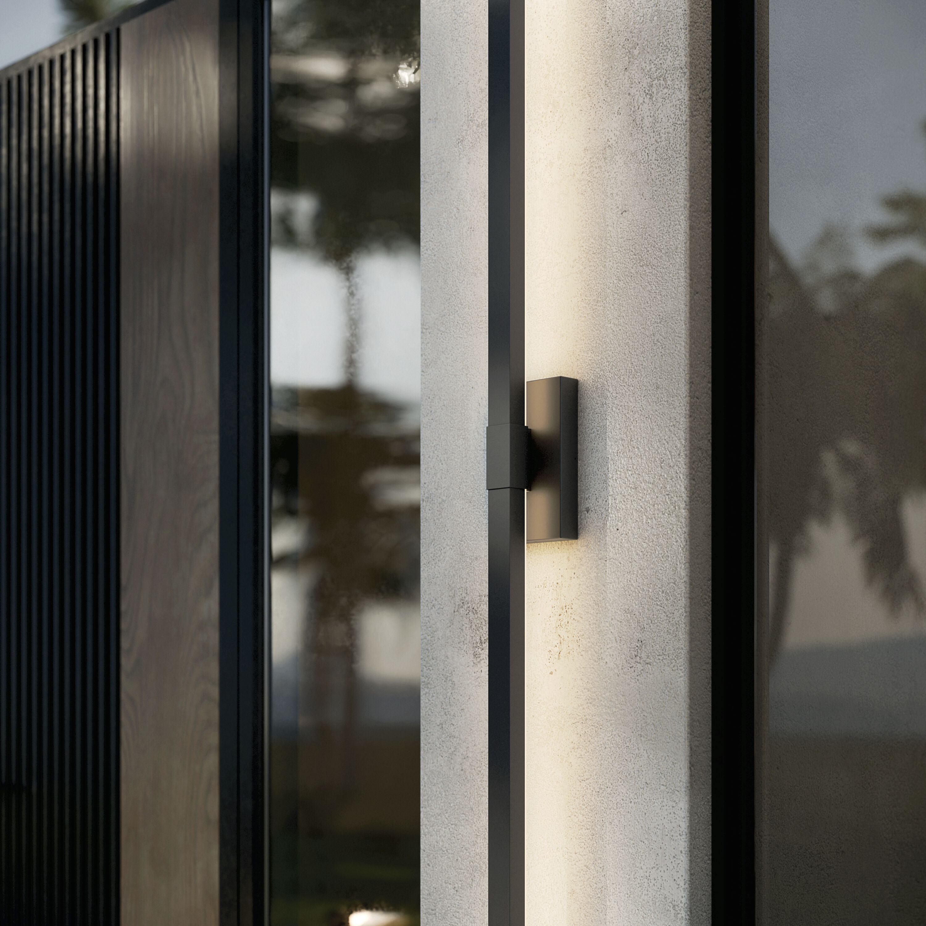 Nocar LED 60 inch Textured Black Outdoor Wall Light