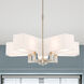 Rubix 5 Light 26 inch Brushed Nickel Chandelier Ceiling Light