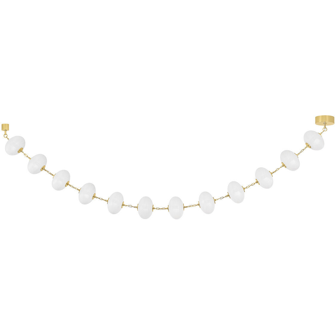 Nephele LED 137.5 inch Vintage Polished Brass Chandelier Ceiling Light