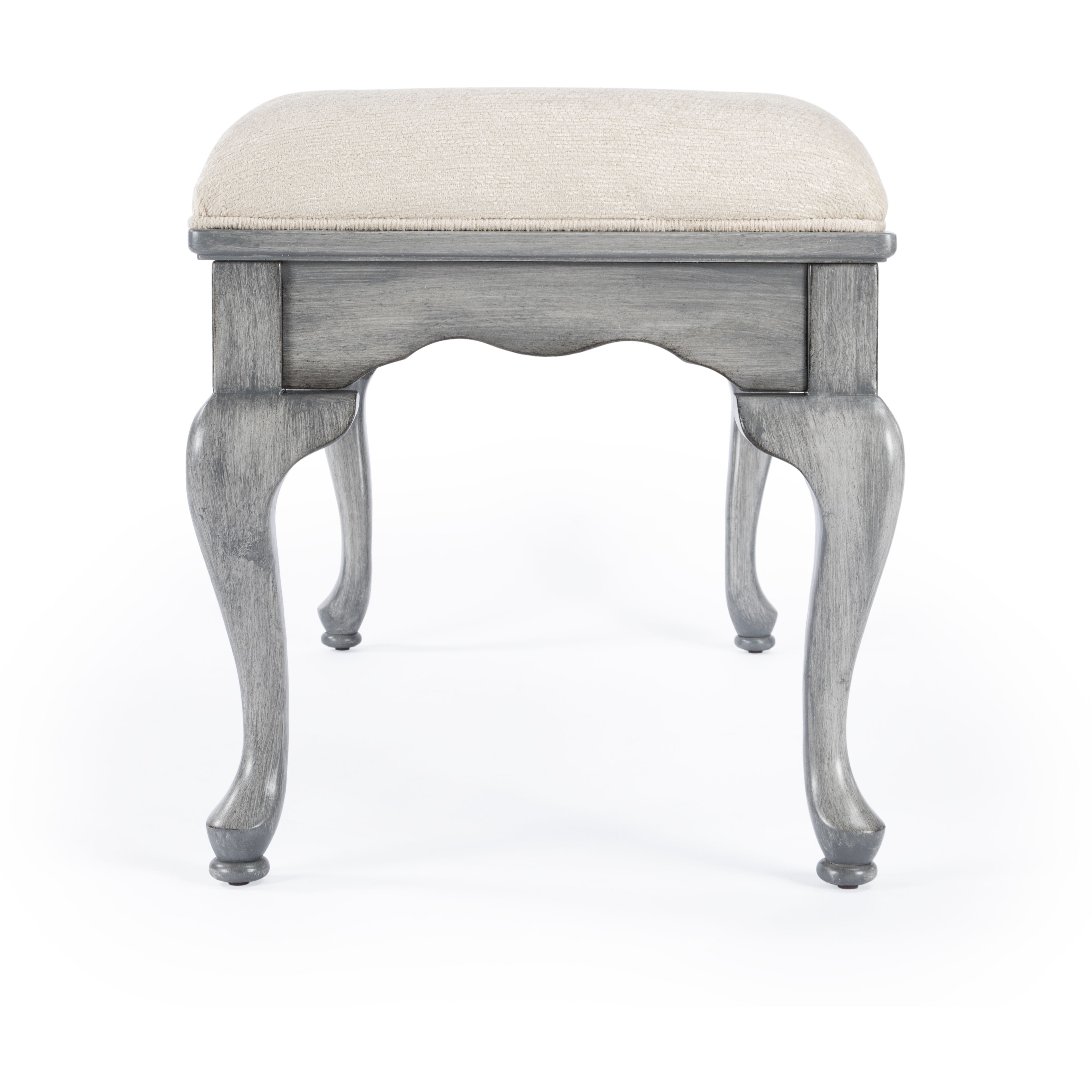 Grace Wooden 38"W Bench in Gray