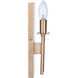 Larrson 2 Light 4.63 inch Satin Brass ADA Wall Sconce Wall Light