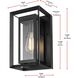 Etting 1 Light 12 inch Black Outdoor Wall Sconce