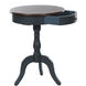 Savannah 29.5 X 21.5 inch Midnight Blue and Brown Pedestal Side Table