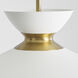 ED Ellen DeGeneres Heath 1 Light 18.5 inch Midnight Black and Burnished Brass Pendant Ceiling Light in Midnight Black / Burnished Brass