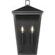 Munger 2 Light 19.75 inch Powder Coated Black Outdoor Wall Sconce