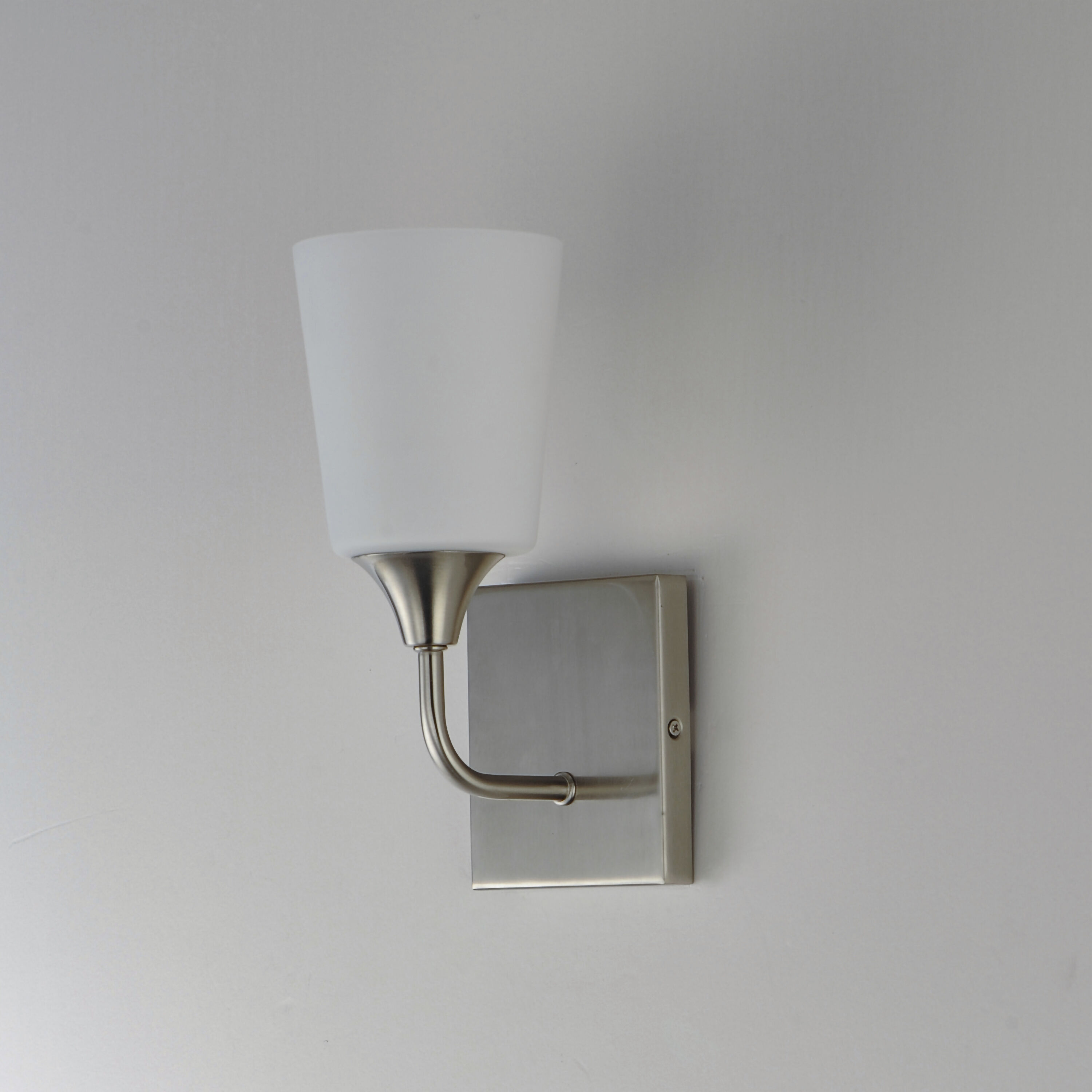 Hudson 1 Light 4.75 inch Satin Nickel Wall Sconce Wall Light in Satin White