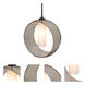 Plato 1 Light Black Cord Pendant Ceiling Light