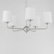 Bristol 5 Light 27 inch Satin Nickel Single-Tier Chandelier Ceiling Light