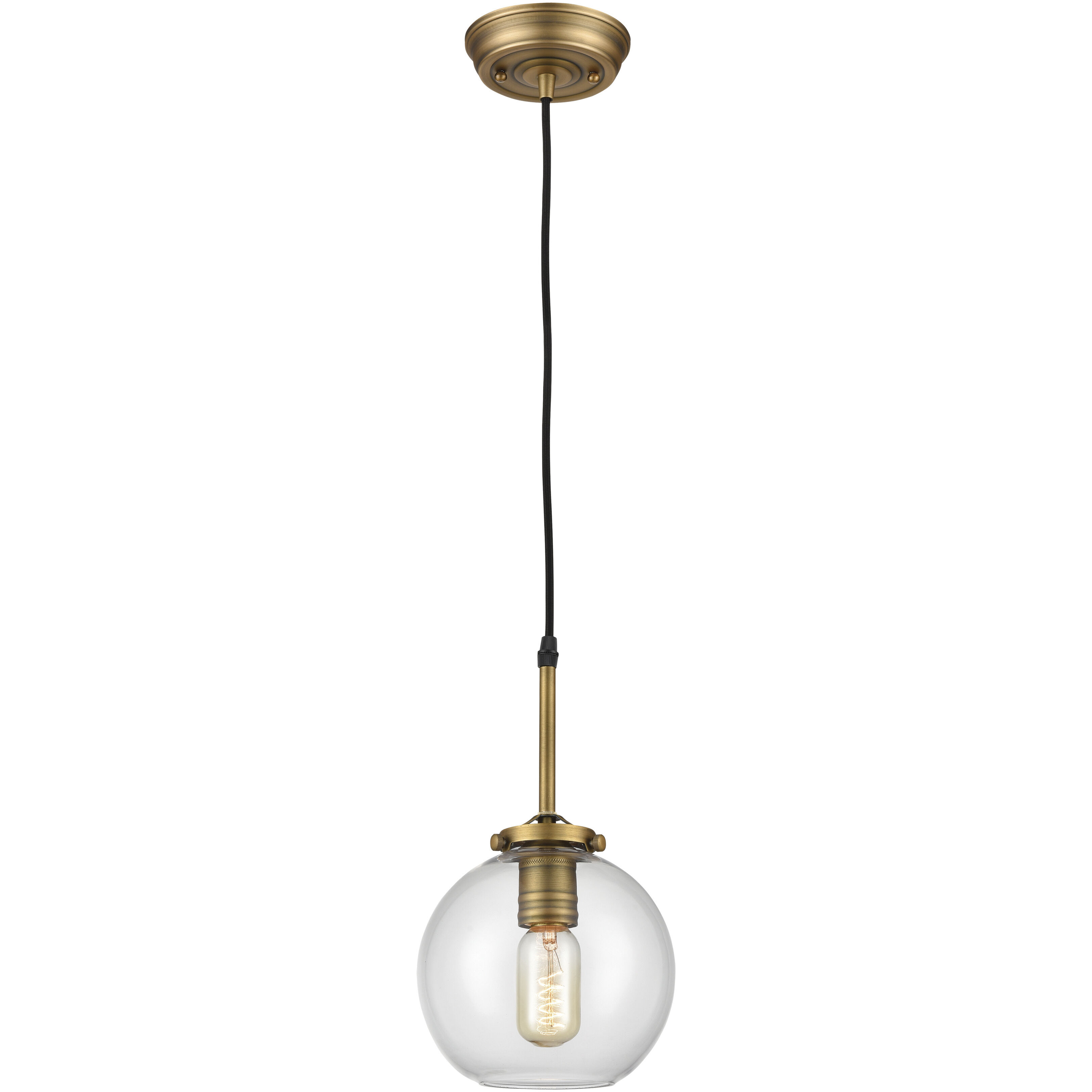 Mountain Creek 1 Light 7 inch Aged Brass Mini Pendant Ceiling Light