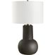 Robson 29 inch 150 watt Rustic Bronze Glaze and Brass Table Lamp Portable Light