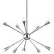 ED Ellen DeGeneres Jax 10 Light 27.25 inch Polished Nickel Chandelier Ceiling Light