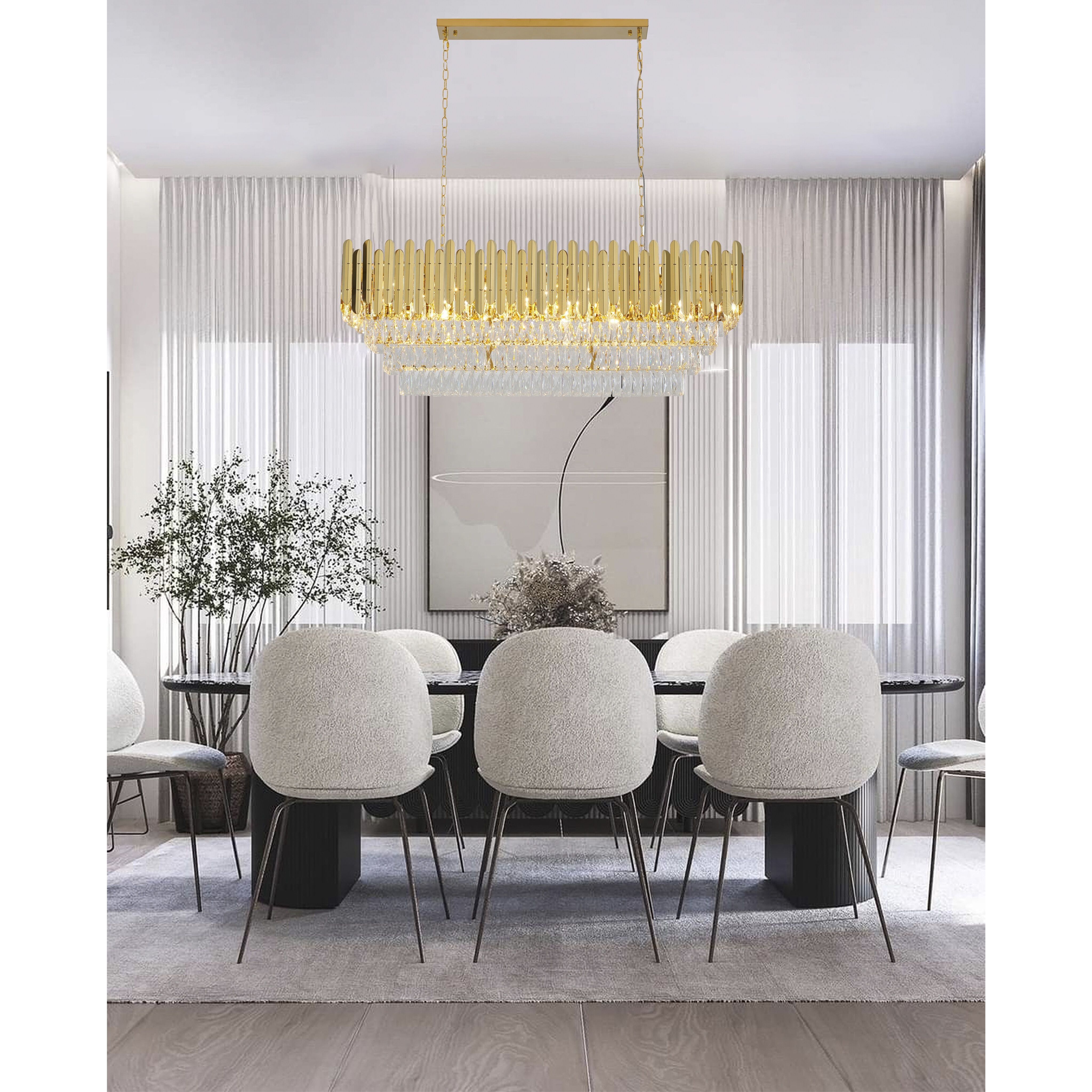 Canada LED 12.3 inch Gold Chandelier Ceiling Light