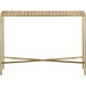 Dezi 48 inch Natural and Brass Console Table