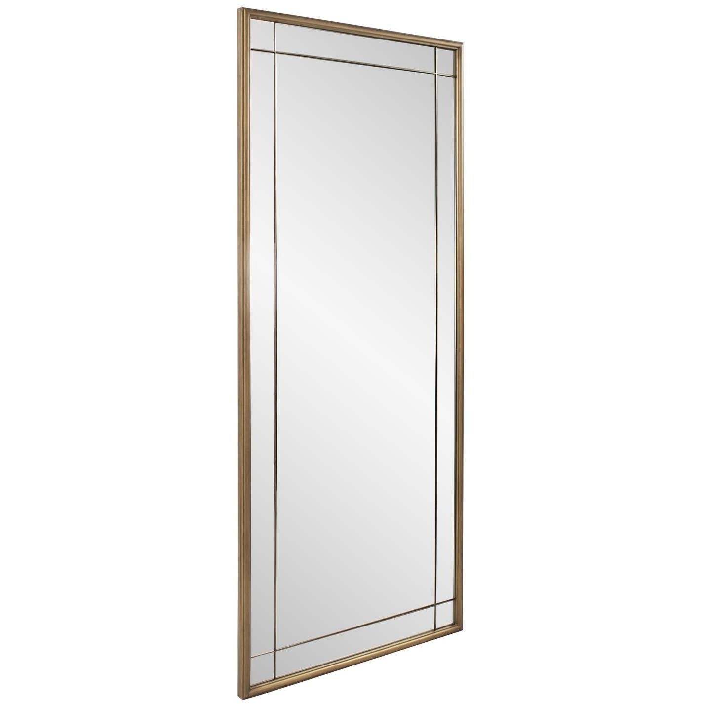 Chiverny 70 X 30 inch Antique Brass French Panel Mirror