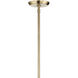 Cassius 8 Light 26.5 inch Champagne Bronze Chandelier Ceiling Light, Convertible