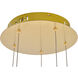 Polaris LED 12 inch Gold Pendant Ceiling Light