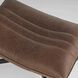 Eduarda 16.5 inch Medium Brown Distressed Leather Ottoman