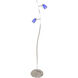 Mul-T-Lite 63 inch 50 watt Satin Chrome Floor Lamp Portable Light
