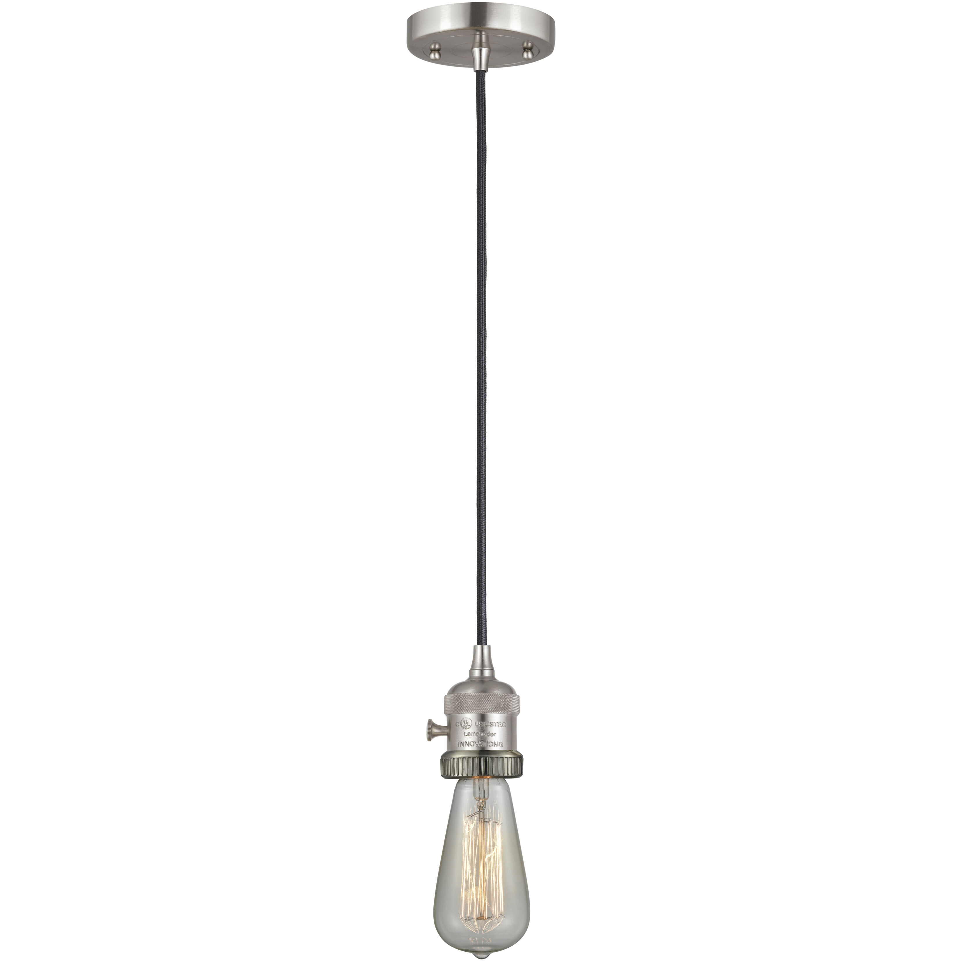 Franklin Restoration Appalachian 1 Light 8 inch Brushed Satin Nickel Mini Pendant Ceiling Light in Incandescent